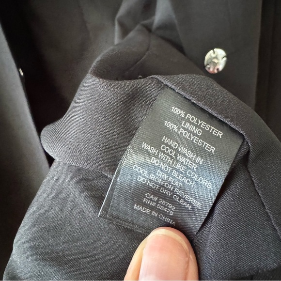 Rachel Zoe 1 Button Blazer Size Lg Black Minimal Office Neutral Closet Staple - Picture 5 of 9